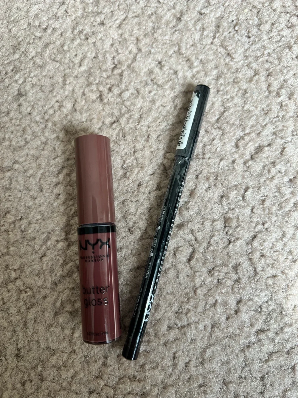NYX Butter Gloss in Ginger Snap and Lip Liner Espresso